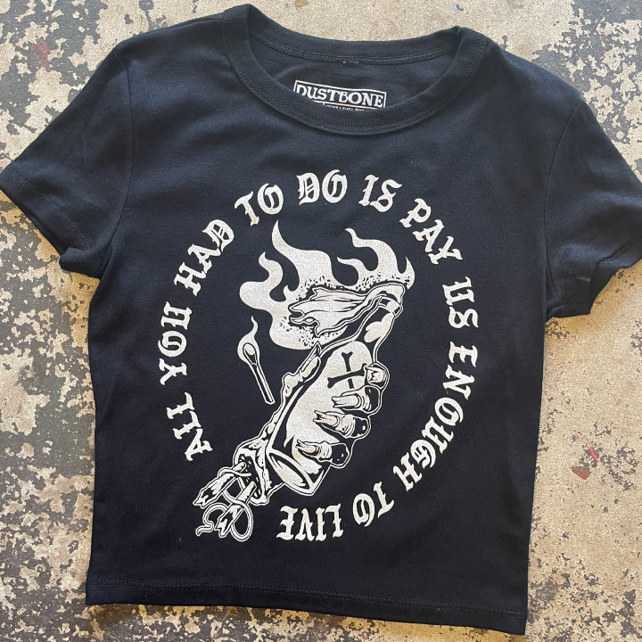 PAY US CROP TOP