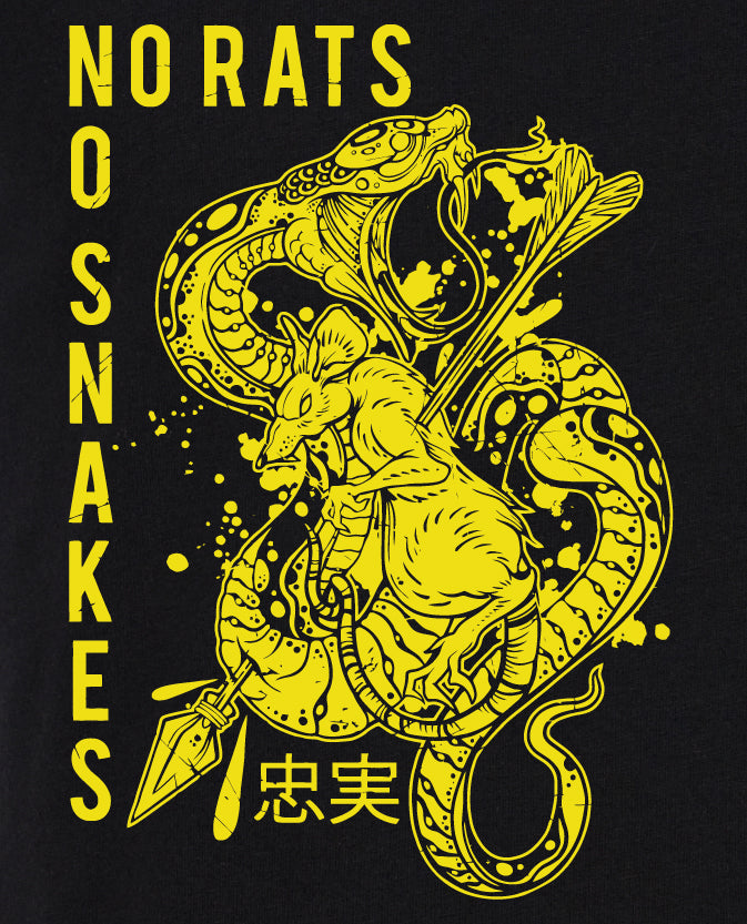 NO RATS NO SNAKES- BLACK