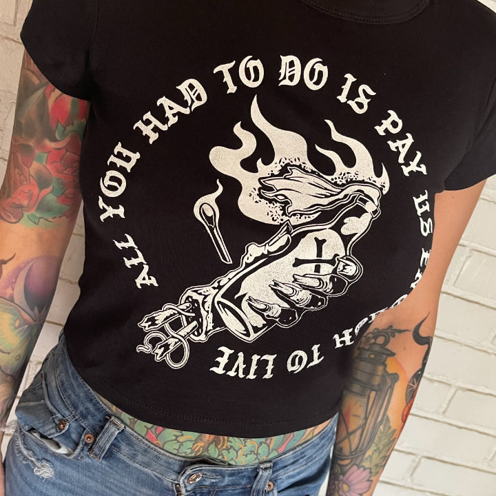 PAY US CROP TOP